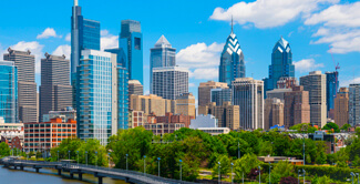 Philadelphia skyline view