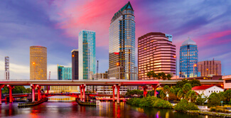 Tampa skyline view