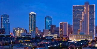 Dallas skyline view